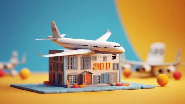 pngtree plan your next adventure book airline tickets online with 3d suitcase image 3823344